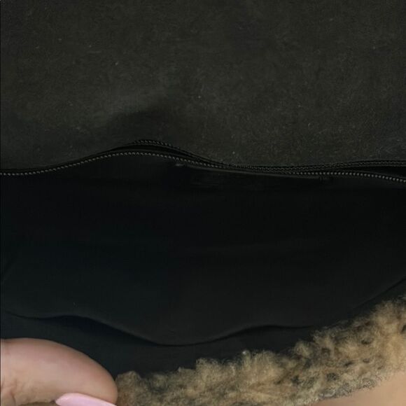 Coach Jennifer Lopez Marlie Top Handle Satchel Monogram Shearling Crossbody Bag - Picture 14 of 16